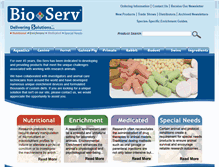 Tablet Screenshot of bio-serv.com